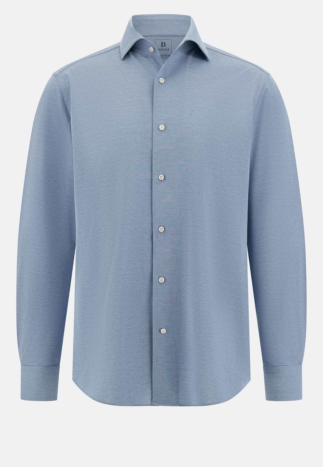Regular Fit Japanese Jersey Polo Shirt, Indigo, hi-res