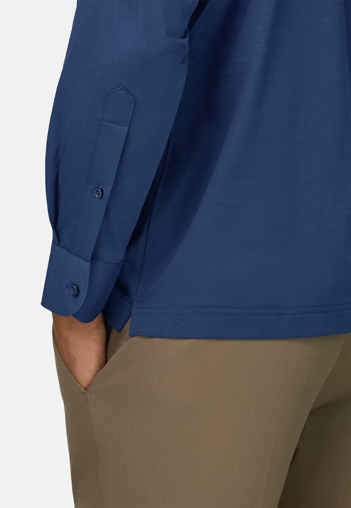 Polo En Jersey Japonais, bleu marine, hi-res, 3
