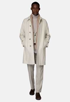 Single-breasted Wool Coat