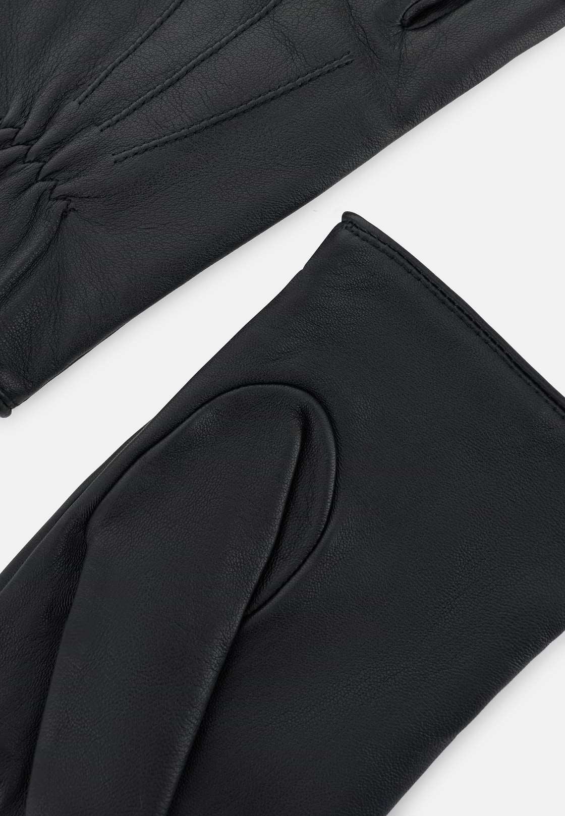 Leather Gloves, Black, hi-res, 3