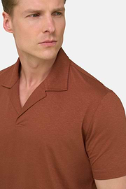 Polo In Misto Lino, Rouge, thumb, 4
