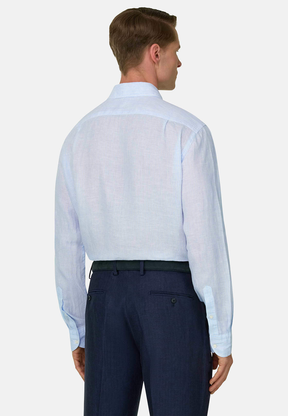 Hemd Aus Leinen Regular Fit, Hellblau, hi-res, 3