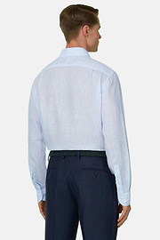 Hemd Aus Leinen Regular Fit, Hellblau, thumb, 3