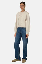 Vest van Wol Cashmere, Sand, thumb, 2