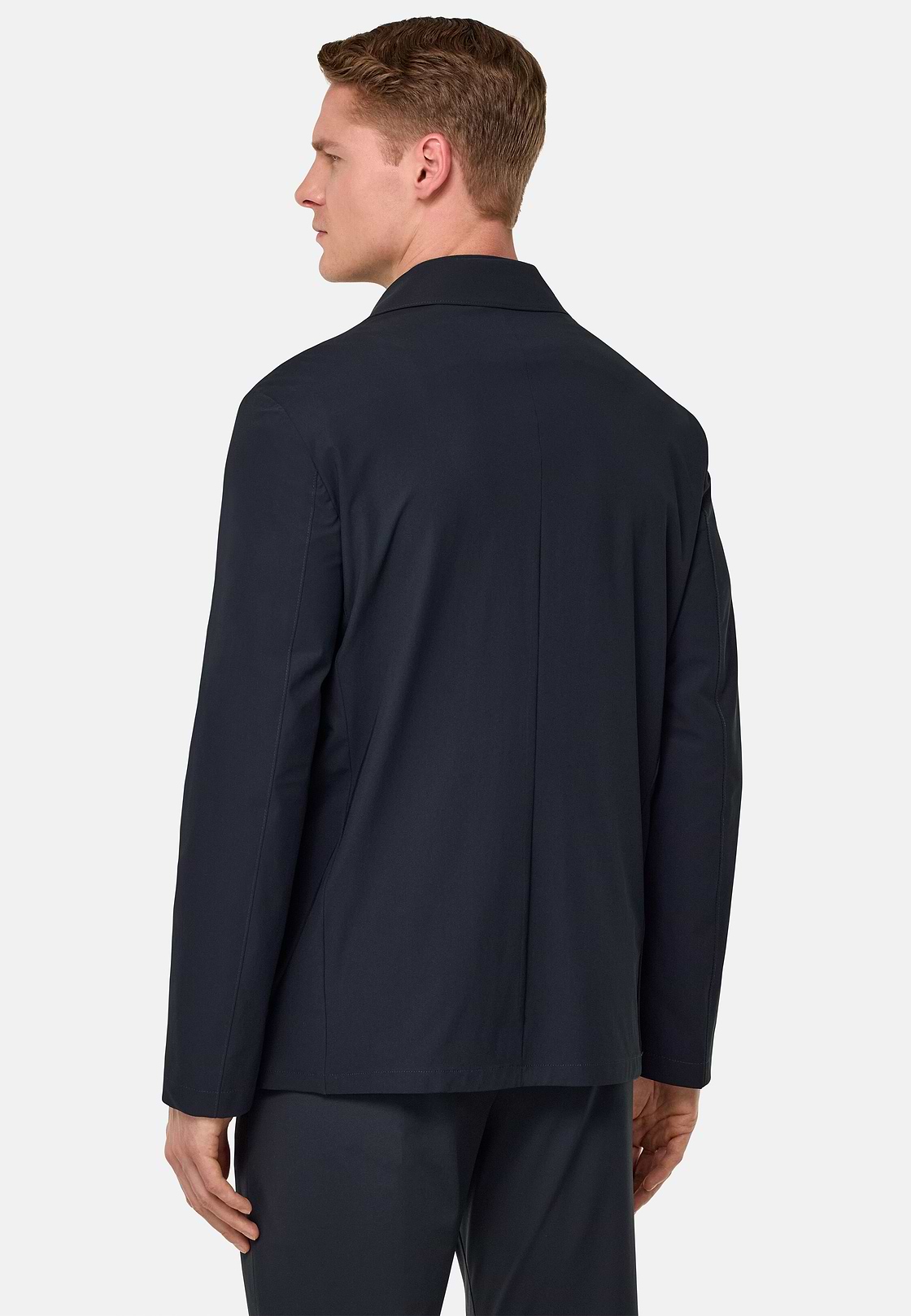 Veste B Tech En Nylon Stretch, bleu marine, hi-res