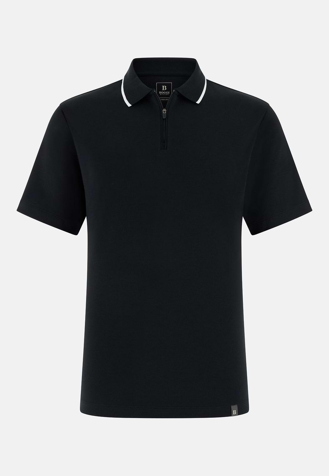 Supima Interlock Half Zip Polo, , hi-res, 5