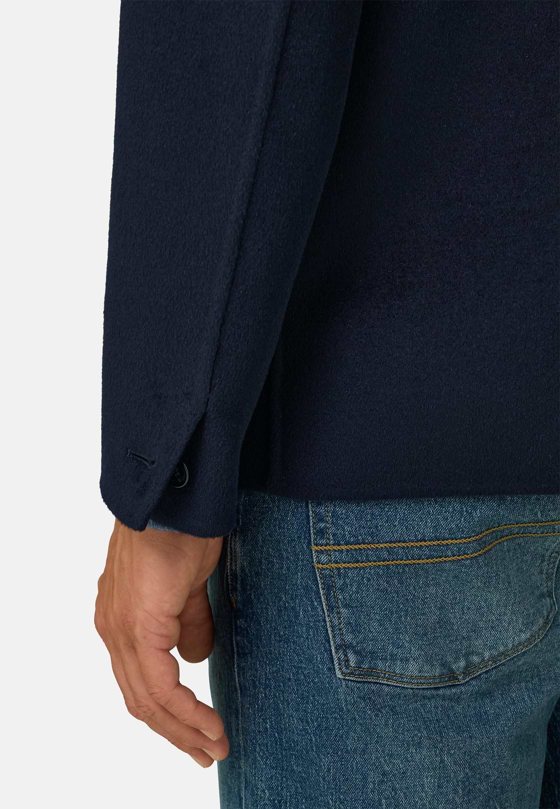 Shacket in Wool, Navy blue, hi-res, 5