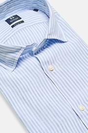 Camisa de Lino, Azul, hi-res