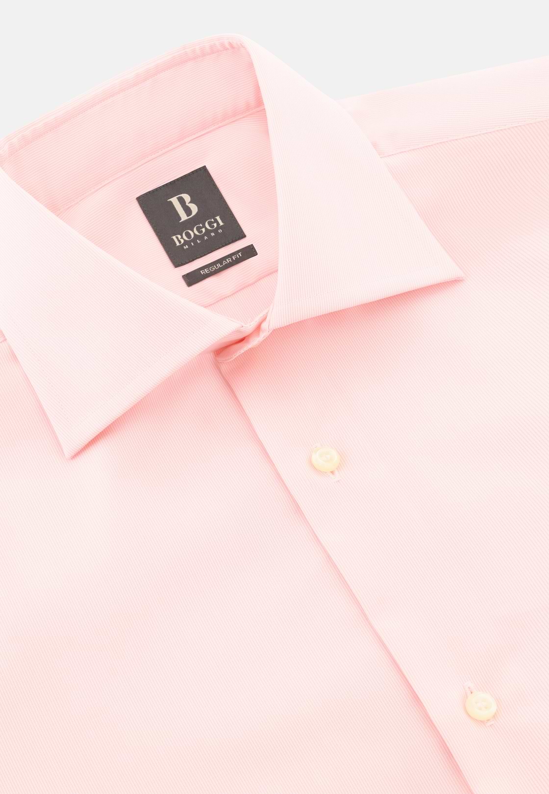 Camicia A Righe In Cotone Regular Fit, Rosa, hi-res, 5