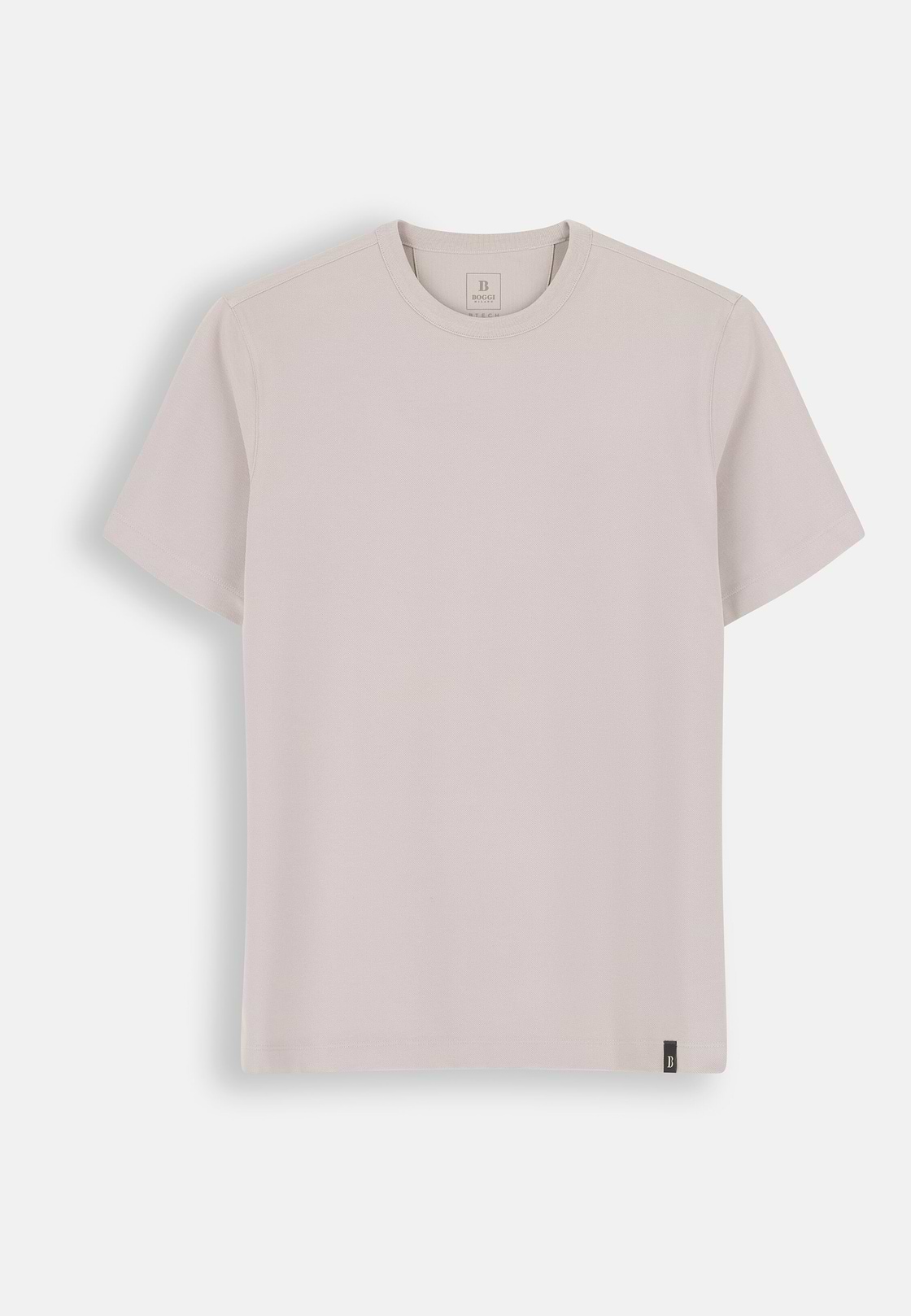 T-Shirt aus diagonalem Baumwollmisch-Jersey B Tech, Sand, hi-res, 5