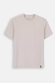 T-Shirt aus diagonalem Baumwollmisch-Jersey B Tech, Sand, thumb, 5