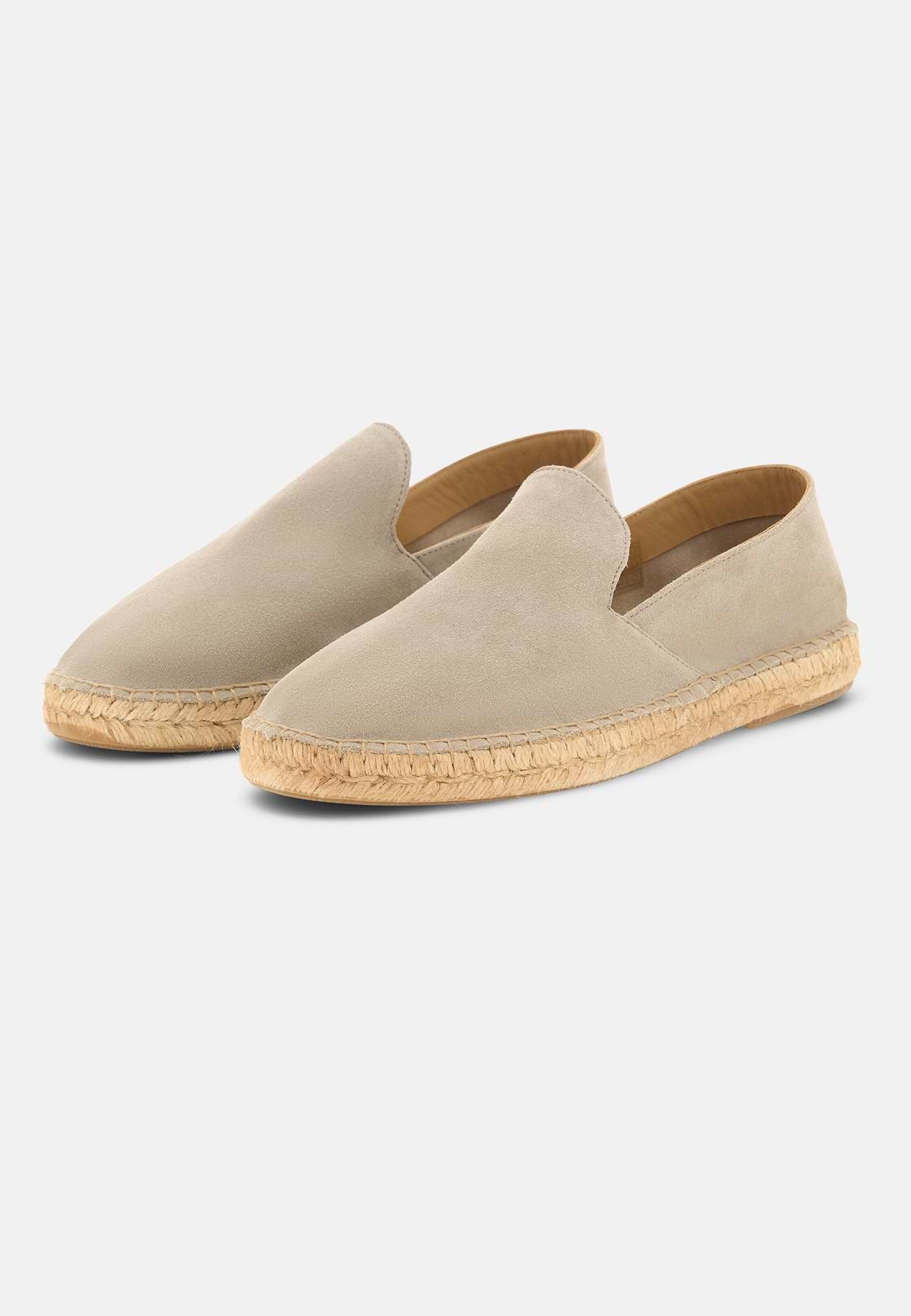 Tellin Suede Leather Espadrilles, Taupe, hi-res, 3