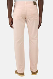 Stretch Cotton/Tencel Jeans, Pink, hi-res