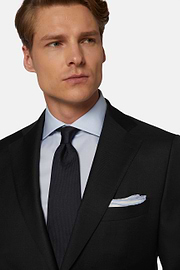 Charcoal Grey Super 130 Wool Jacket, Charcoal, hi-res