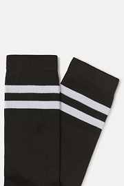 Skarpety sportowe z technicznego włókna, Black - White, thumb, 2
