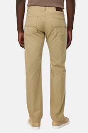 Stretch Cotton 5-Pocket Trousers, Taupe, hi-res