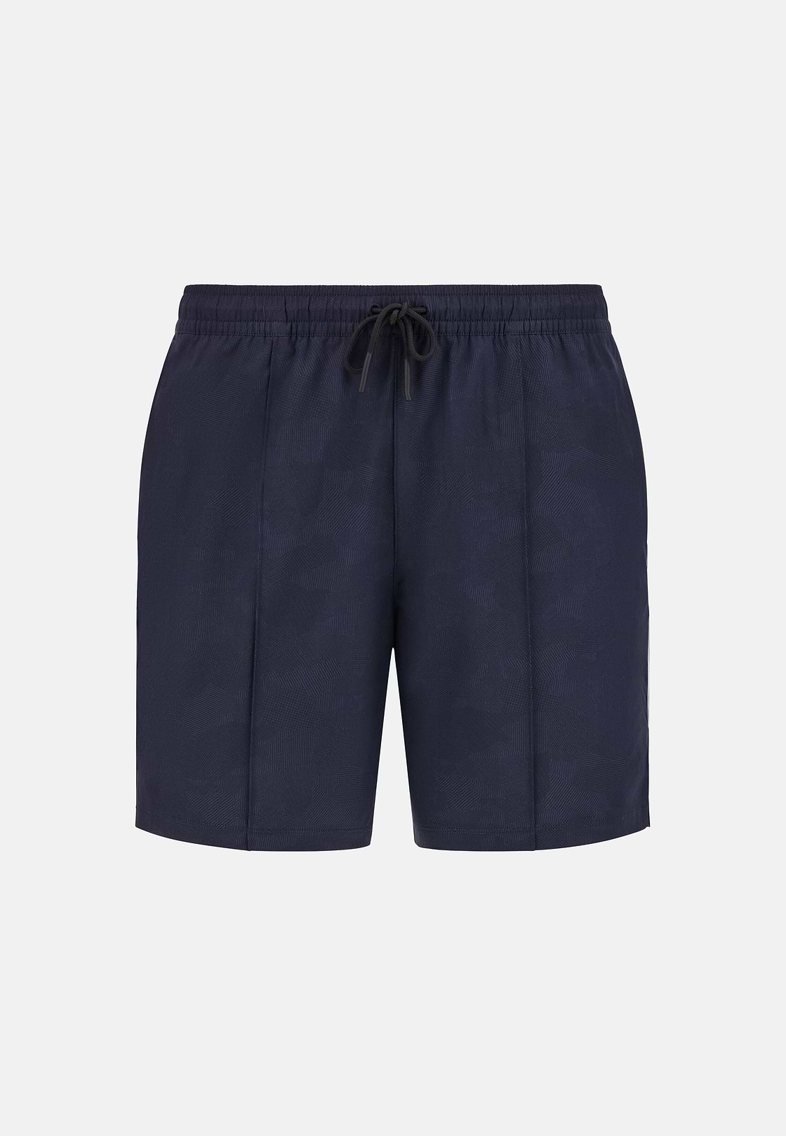 Maillot De Bain En Tissu Technique Imprimé, bleu marine, hi-res