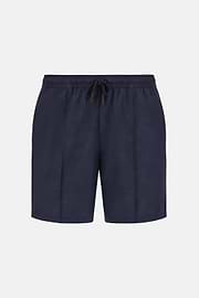 Maillot De Bain En Tissu Technique Imprimé, bleu marine, hi-res