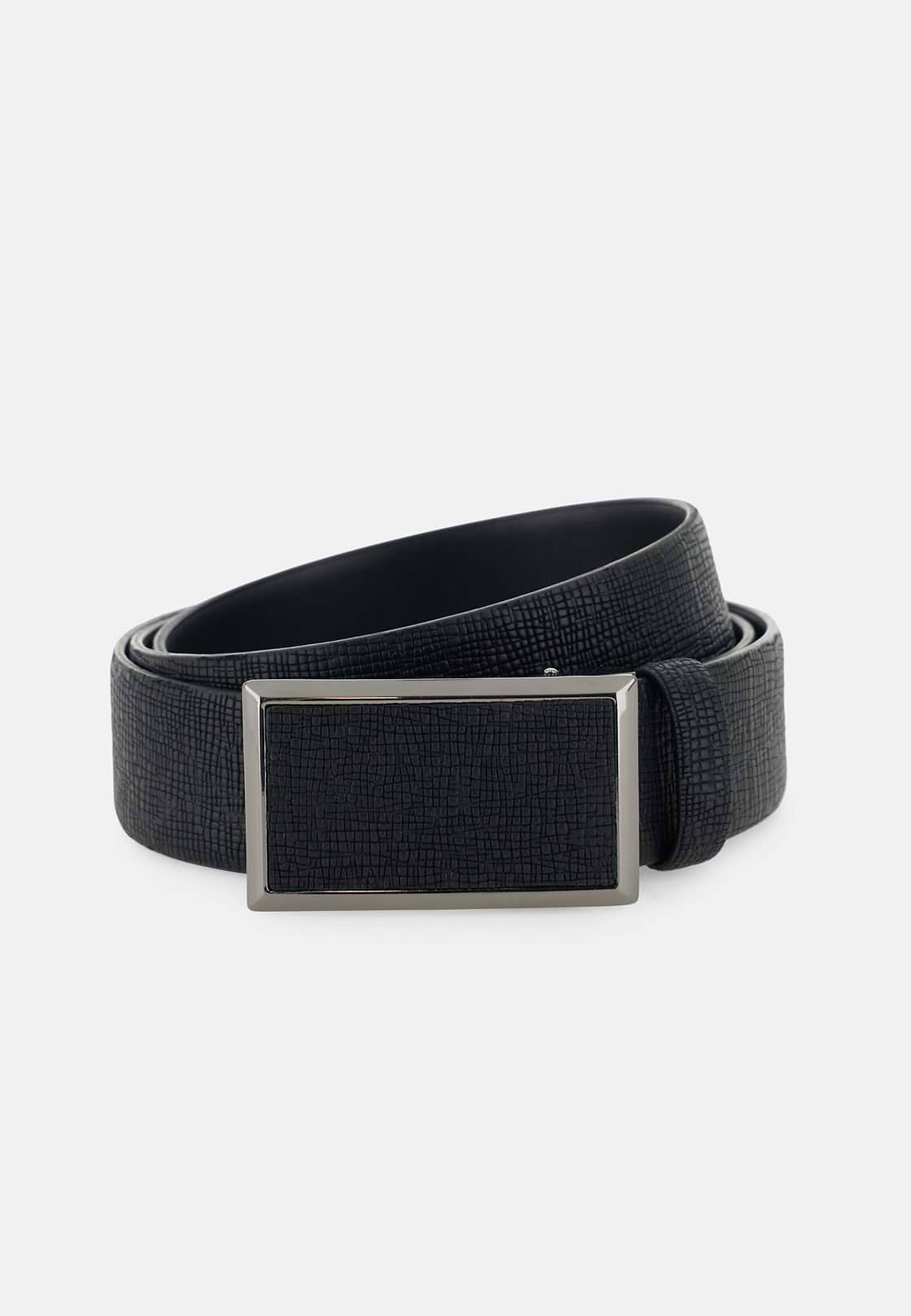 Belt in Leather with Gift Box, Black, hi-res, 1