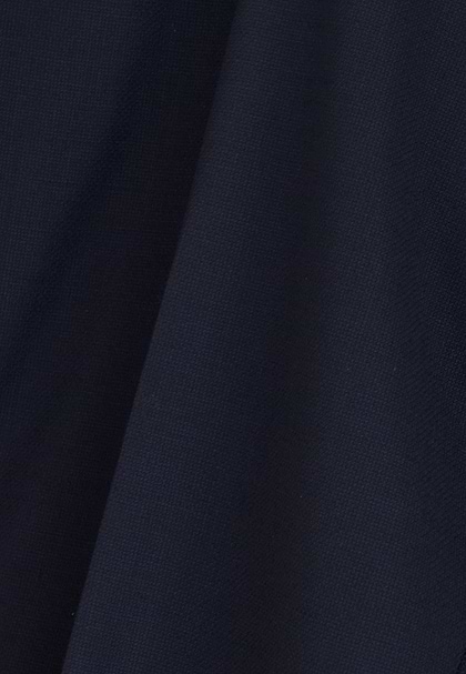 Micro patterned stretch wool trousers, Navy blue, hi-res