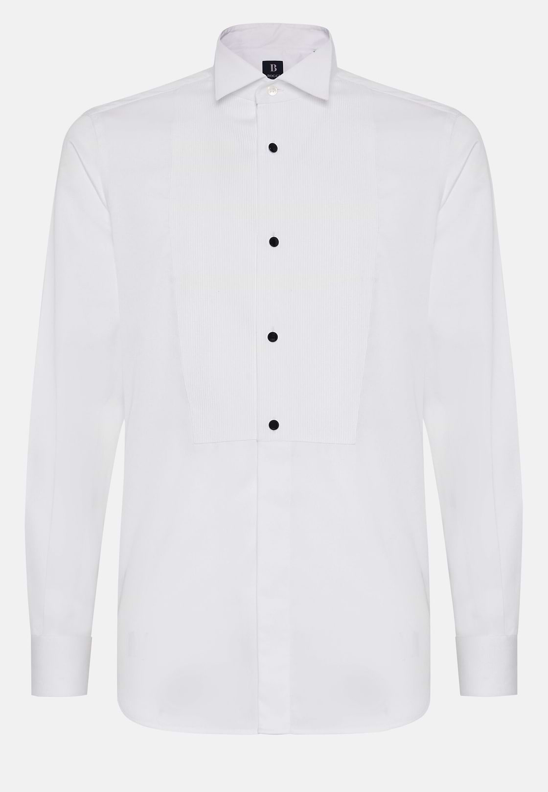 Camicia In Cotone Slim Fit, Bianco, hi-res, 6
