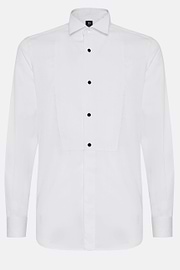 Camicia In Cotone Slim Fit, Bianco, thumb, 6
