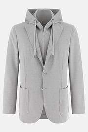 Sweatjacke Madison aus elastischem Baumwollmix, Light grey, thumb, 5