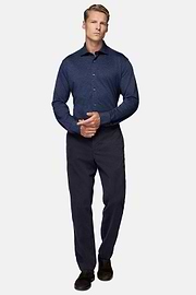Regular Fit Cotton Jersey Polo Shirt, Navy blue, hi-res