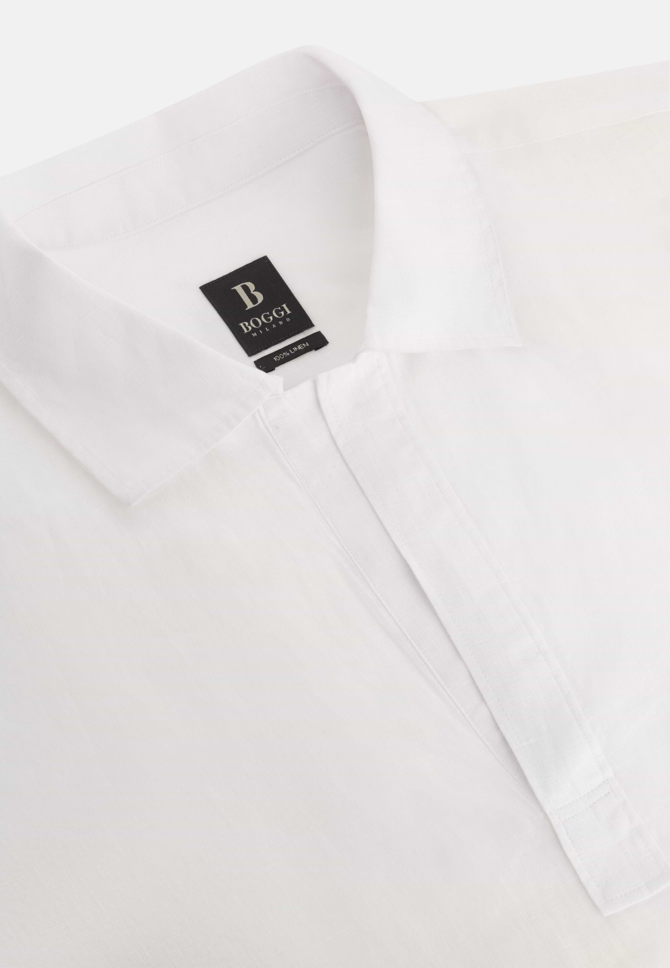 Hemd Aus Leinen Regular Fit, Weiß, hi-res, 5