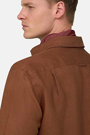 Hemd Aus Leinen Regular Fit, Rot, thumb, 4