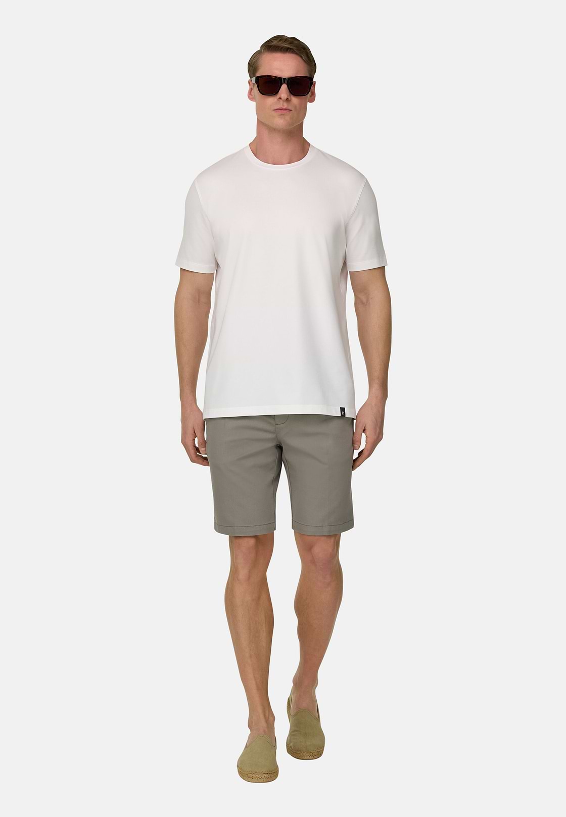 Bermudahose Aus Elastischem Tencel, Hellgrün, hi-res, 2