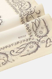 Bandana Mit Paisley-Muster Aus Seide, Creme, thumb, 3