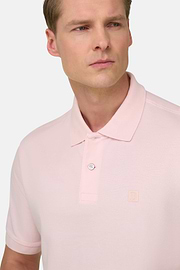 Polo In Pique Di Cotone Regular Fit, Rosa, thumb, 4
