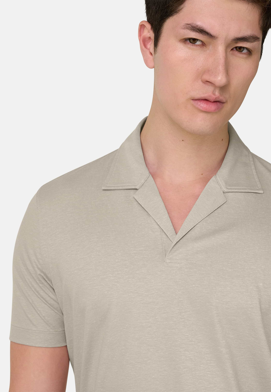 Poloshirt aus Leinenmischung, Sand, hi-res, 4