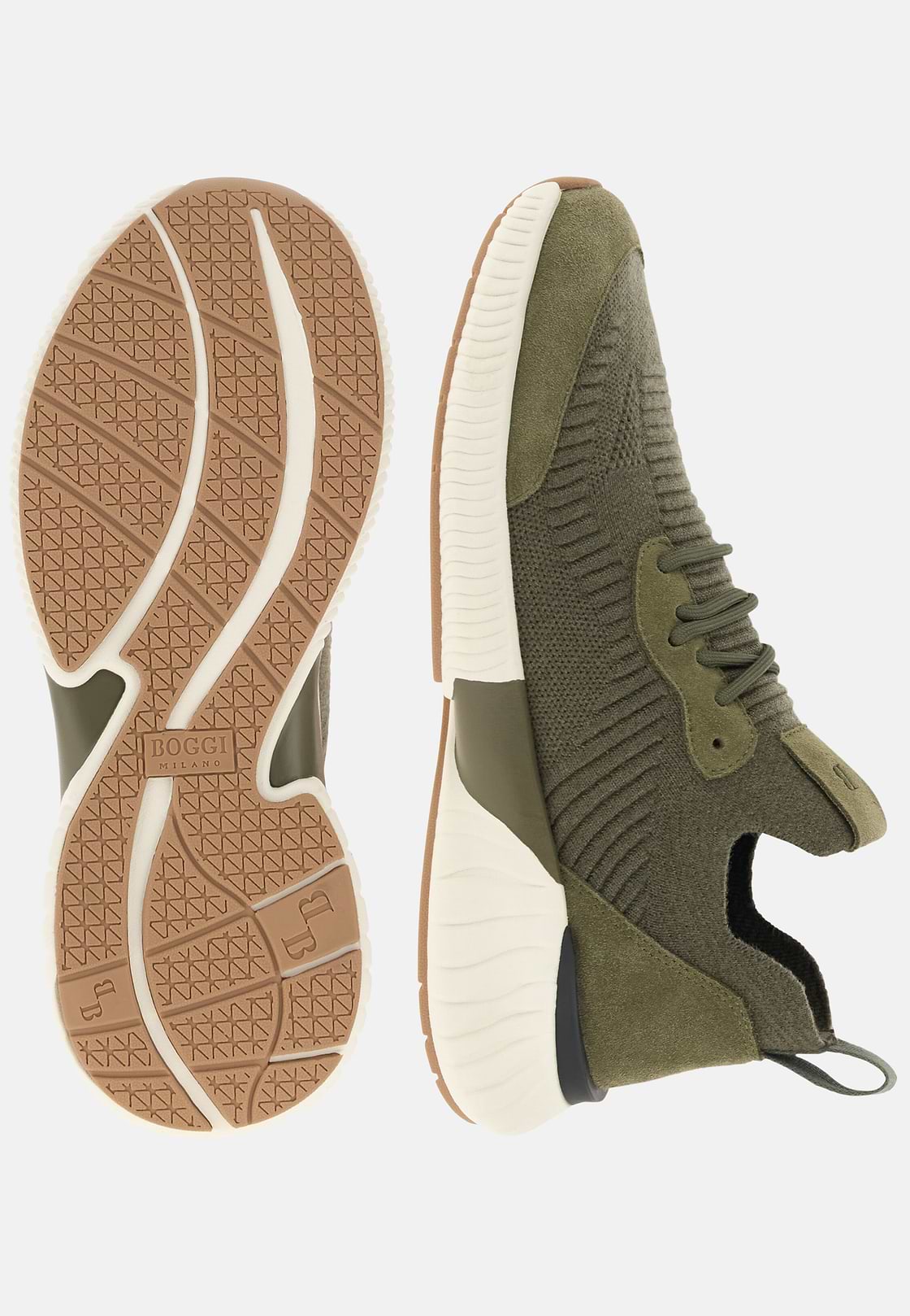 Willow Trainers in Wool Blend, Green, hi-res, 4