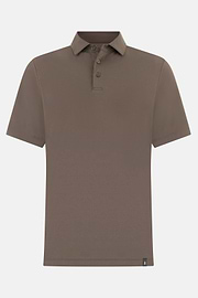 Polo Aus Elastischer Supima-Baumwolle, Schlamm, thumb, 5