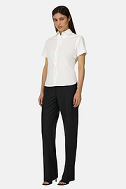 Camicia In Cotone Regular Fit, Bianco, thumb, 2