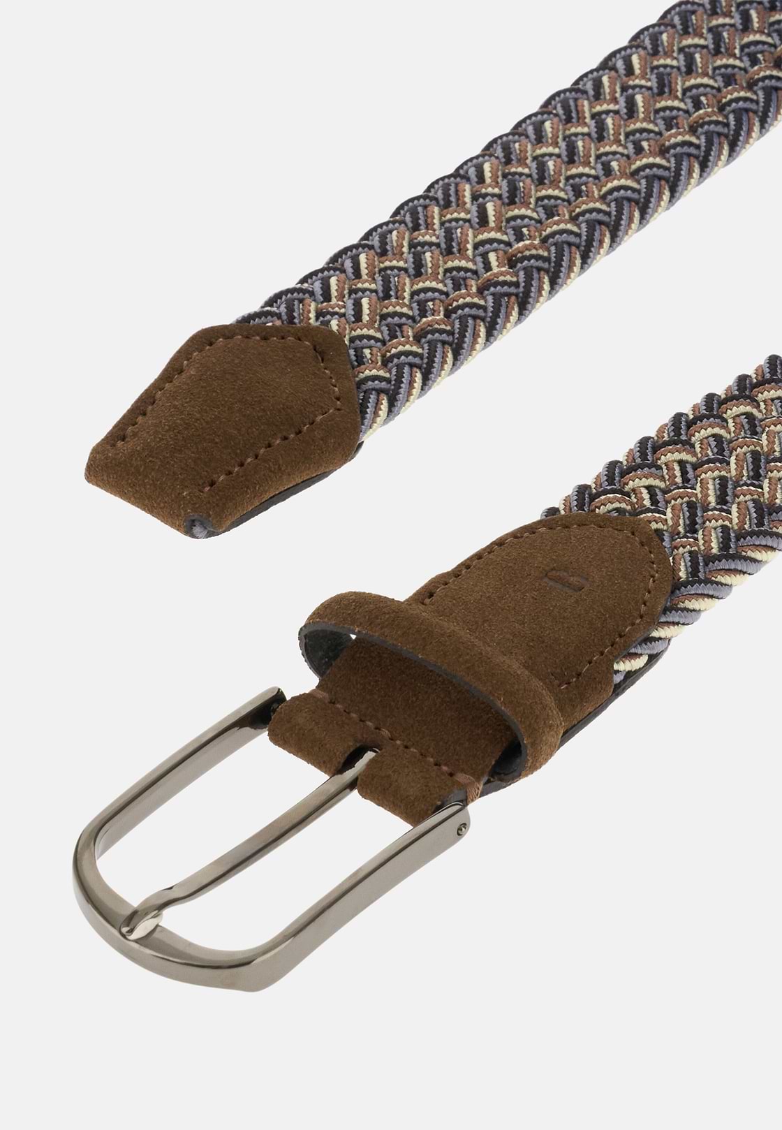 Flechtgürtel Aus Viskose-Gemisch, Braun, hi-res, 2