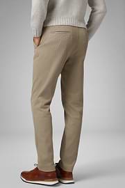 Hose Aus Stretchbaumwolle Mit Durchzug Slim Fit, , thumb, 2