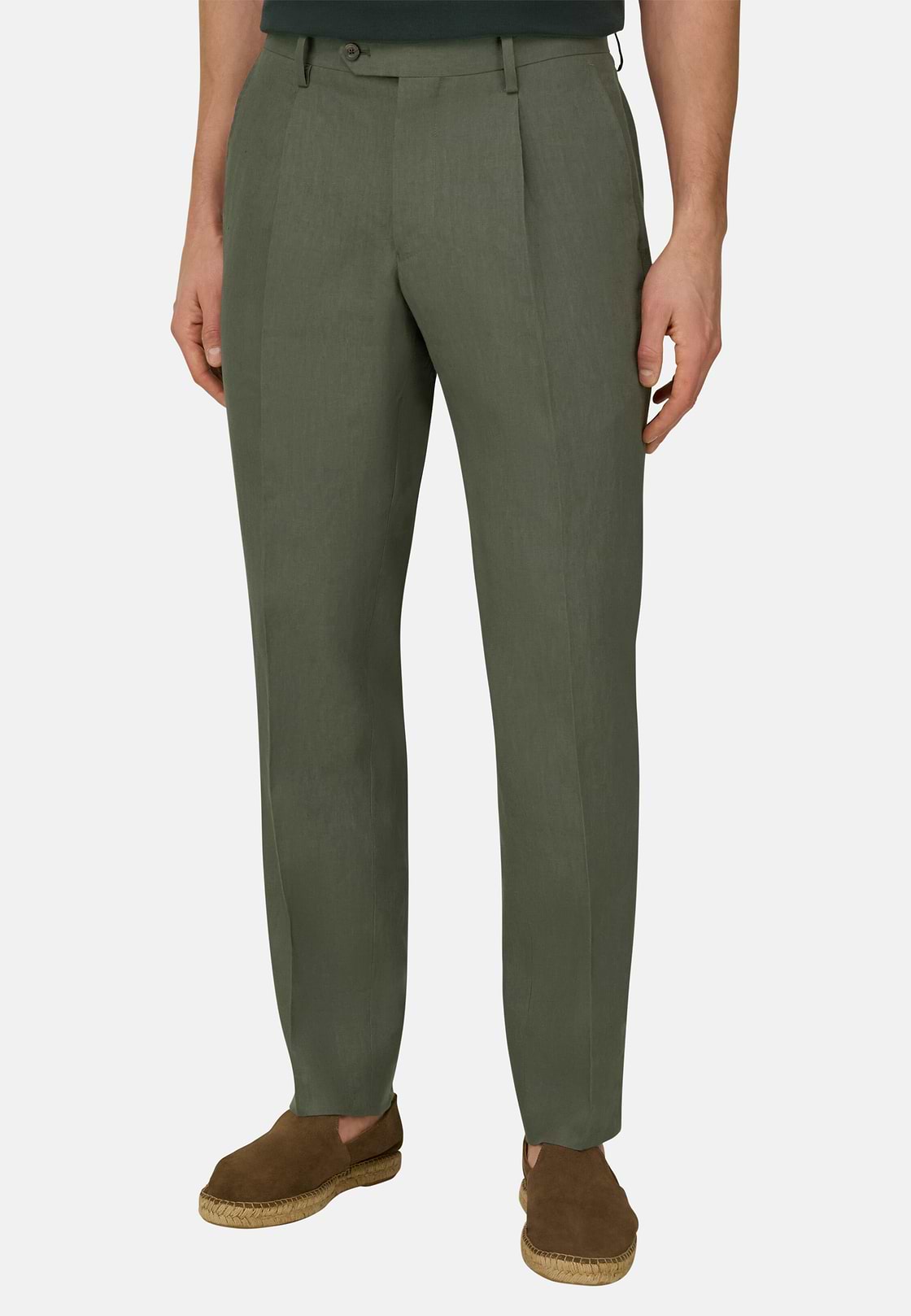 Linen Pants, Green, hi-res, 2