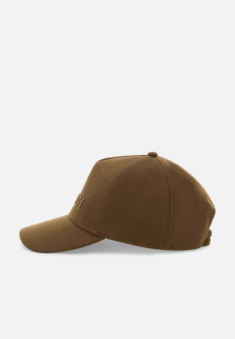 Peaked Cap in Knitted Fabric, Biscuit, hi-res