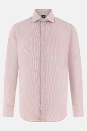 Camicia A Righe In Cotone Regular Fit, Burgundy, thumb, 6