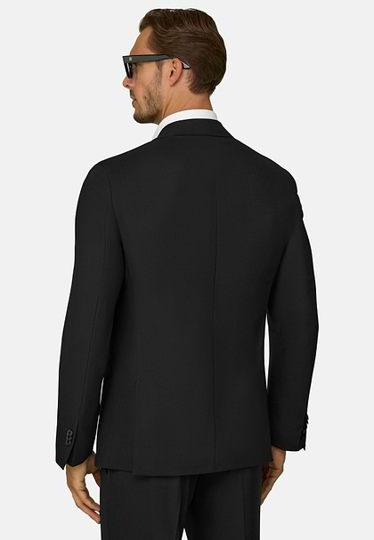 Travel wool jacket, Black, hi-res