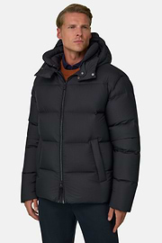 Bomberjack Gewatteerd in Ganzendons, Navy blue, thumb, 1