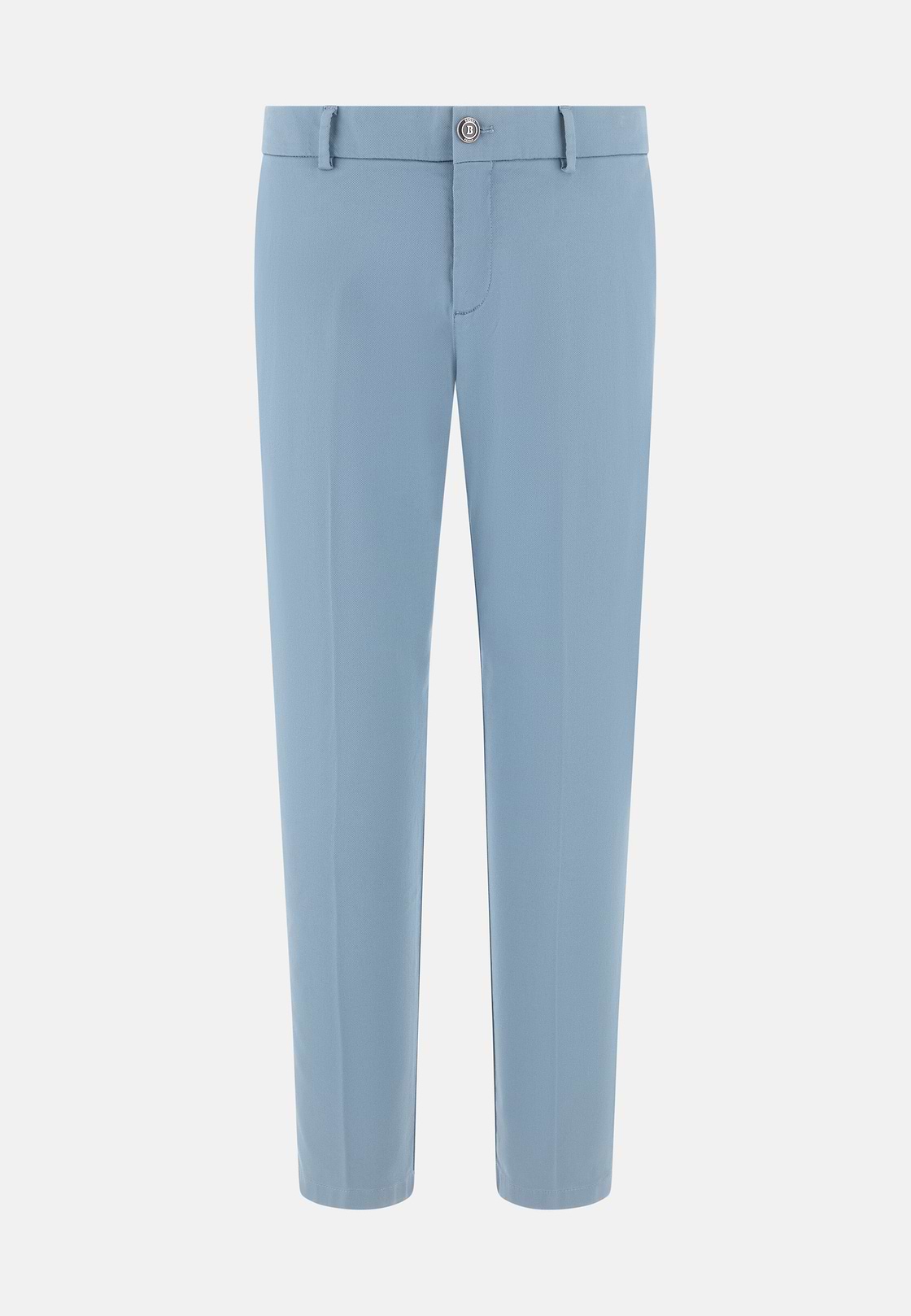 Pantalon En Coton Tencel Extensible, Air-bleu, hi-res, 5