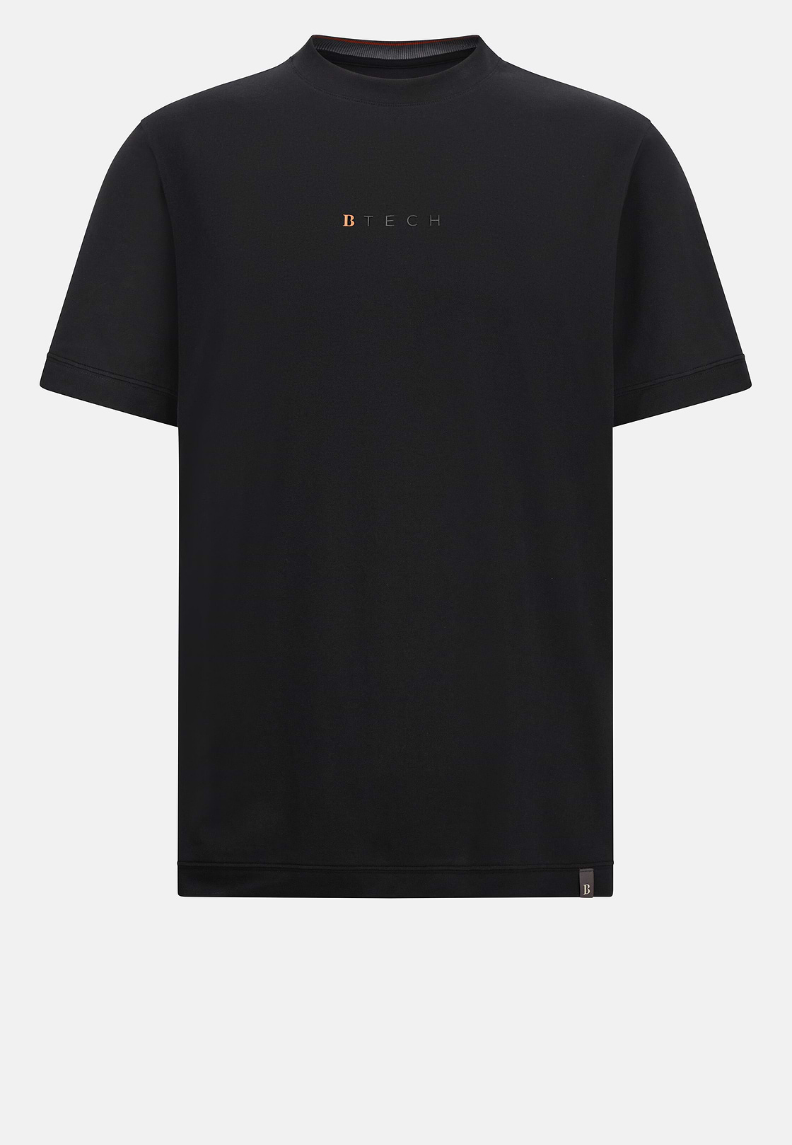 S.Cafè® High-Performance Piqué T-Shirt, Black, hi-res