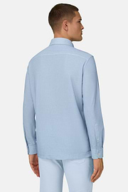 Polo Aus Japanischem Jersey, Hellblau, thumb, 3