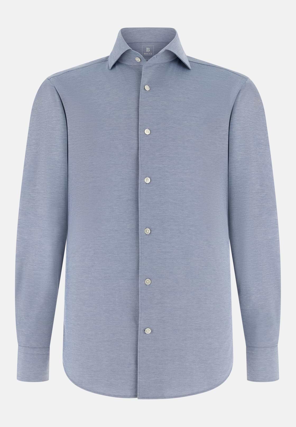 Polohemd Aus Japanischem Jersey Regular Fit, Indigo, hi-res, 6