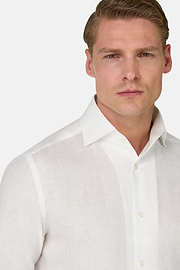 Hemd Aus Leinen Regular Fit, Weiß, hi-res
