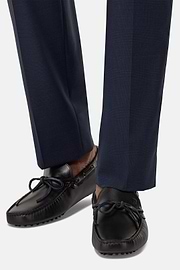 Wind Leather Loafers, Black, hi-res